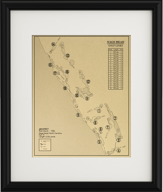 Nags Head Golf Links Outline (Print)