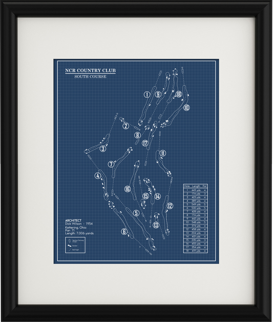 NCR Country Club South Course Blueprint (Print)