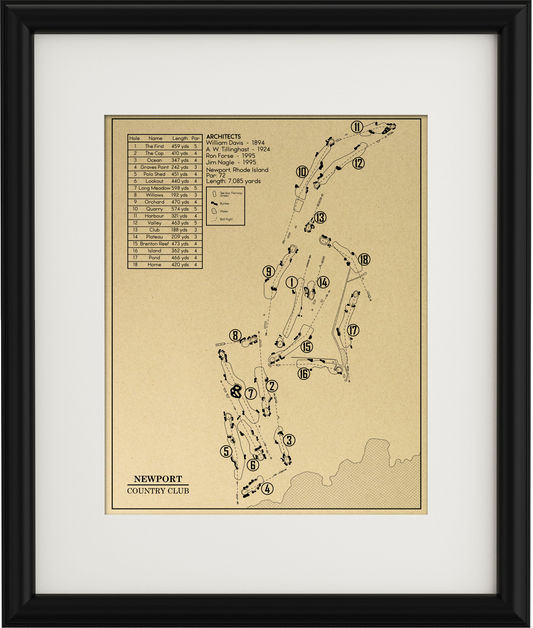 Newport Country Club Outline (Print)