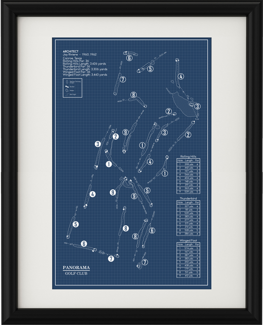 Panorama Golf Club Blueprint (Print)