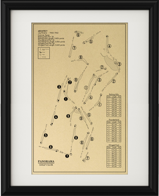 Panorama Golf Club Outline (Print)