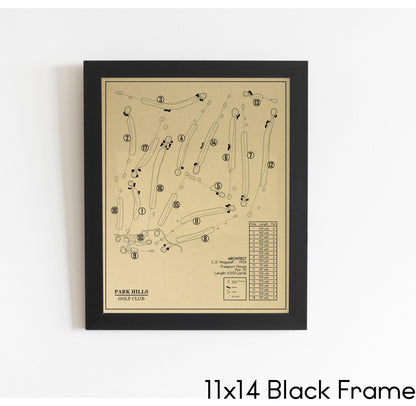 Park Hills Golf Club Outline (Print)