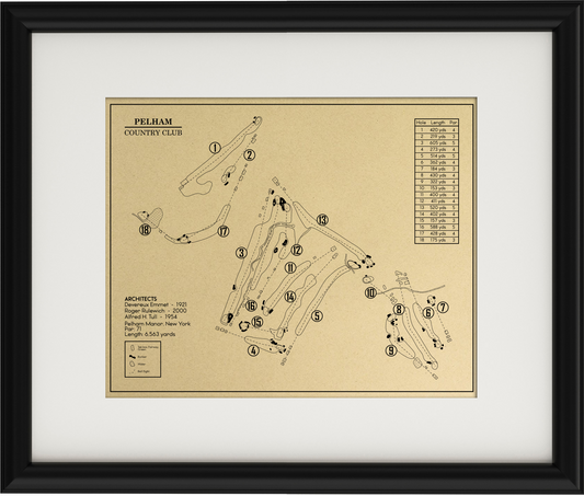 Pelham Country Club Outline (Print)