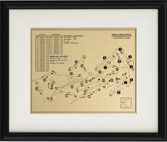 Philadelphia Country Club Outline (Print)