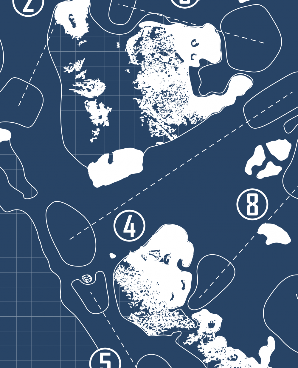 Pinehurst "The Cradle" Golf Course Blueprint (Print)