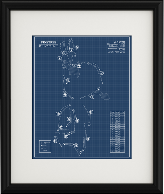 Pinetree Country Club Blueprint (Print)