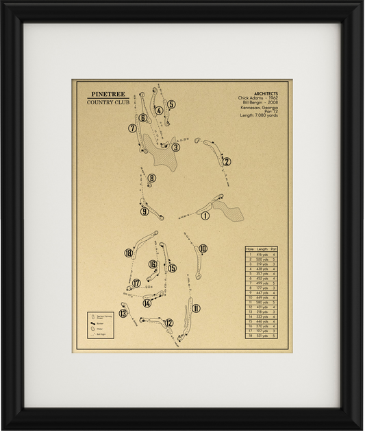 Pinetree Country Club Outline (Print)