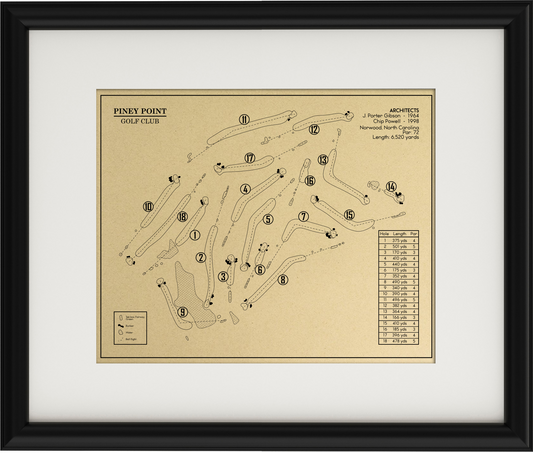 Piney Point Golf Club Outline (Print)