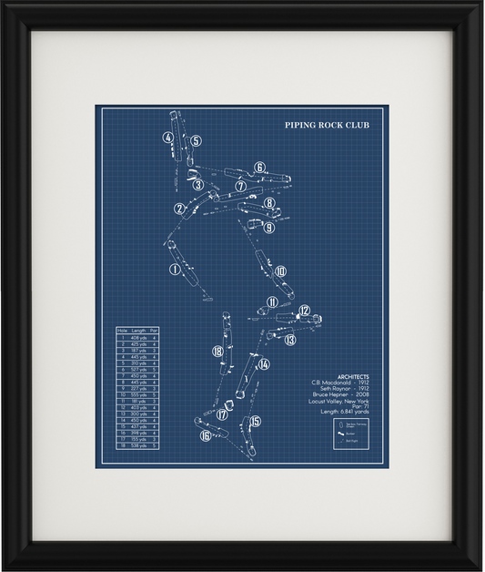 Piping Rock Club Blueprint (Print)