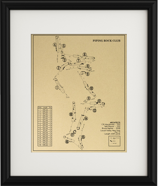 Piping Rock Club Outline (Print)