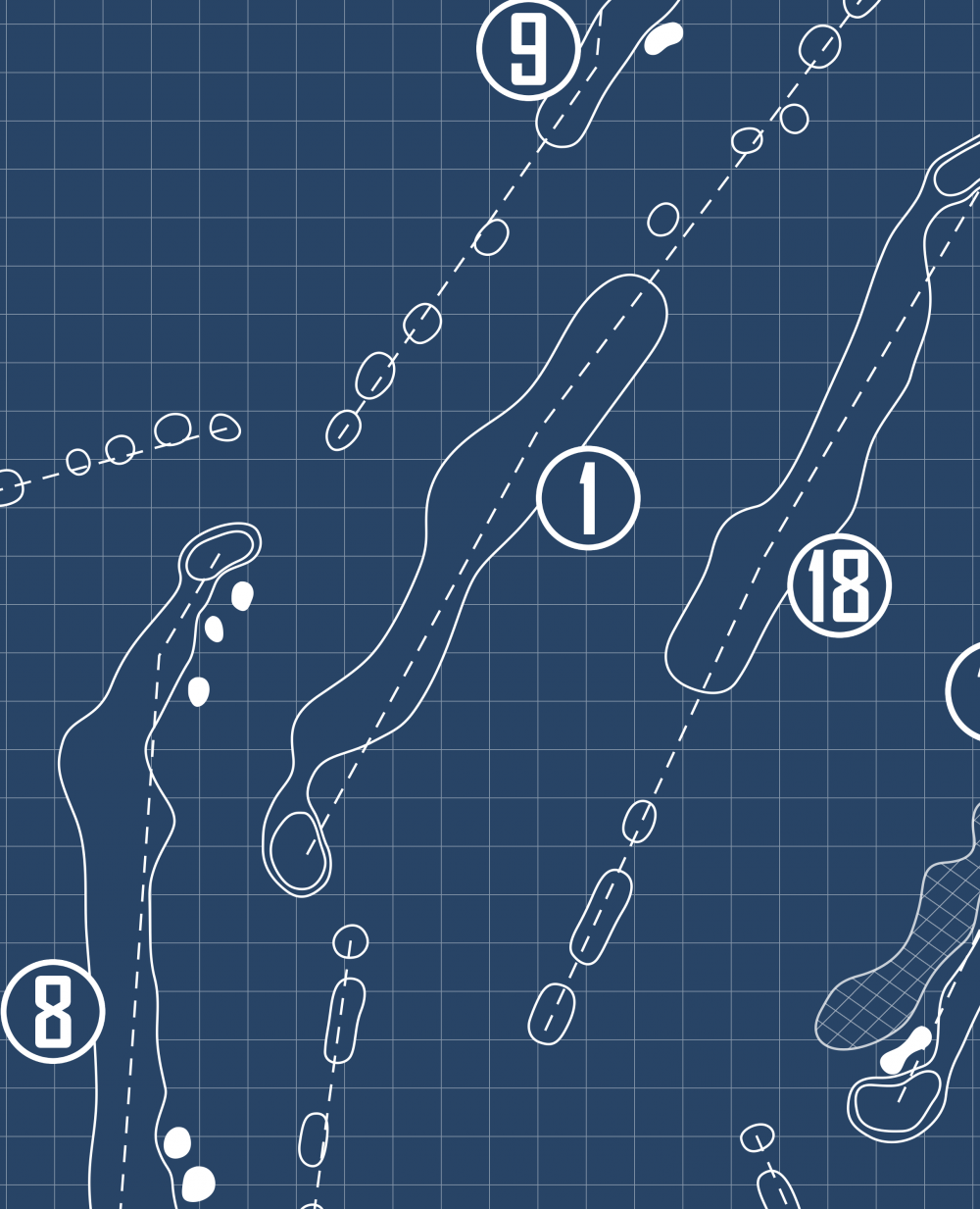 Riverpines Golf Course Blueprint (Print) – GolfBlueprints