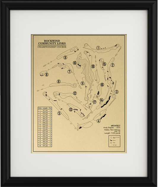 Rockwind Community Links - Championship Course Outline (Print)