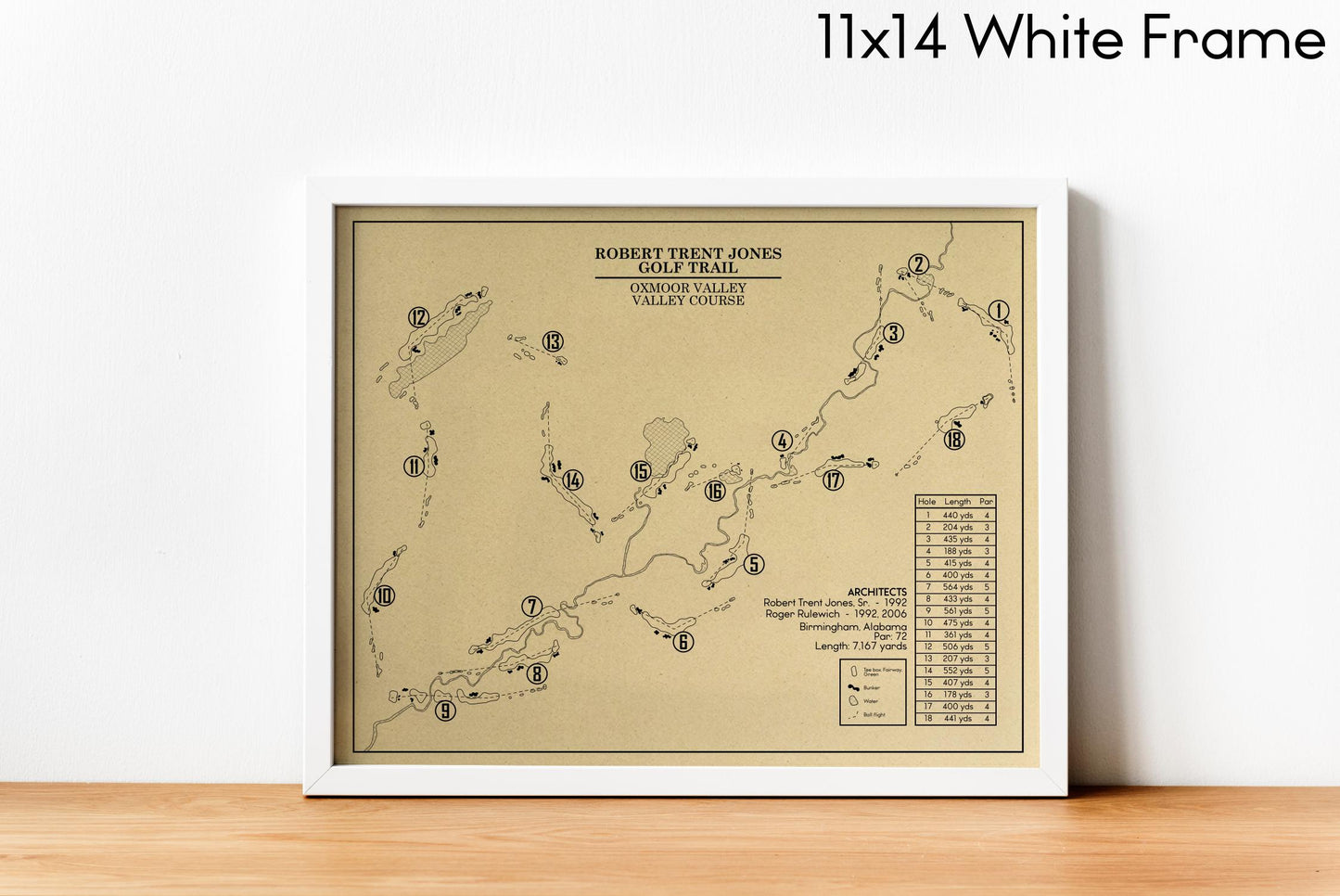 RTJ Golf Trail Oxmoor Valley Valley Course Outline (Print)