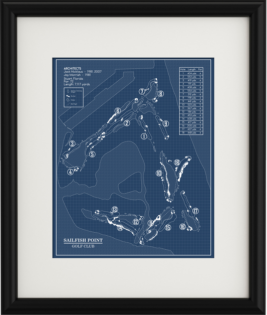 Sailfish Point Golf Club Blueprint (Print)
