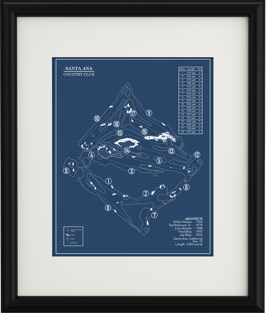 Santa Ana Country Club Blueprint (Print)