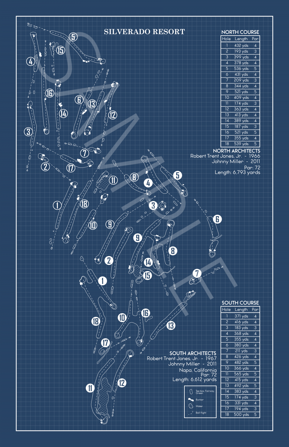 Silverado Resort Blueprint (Print)