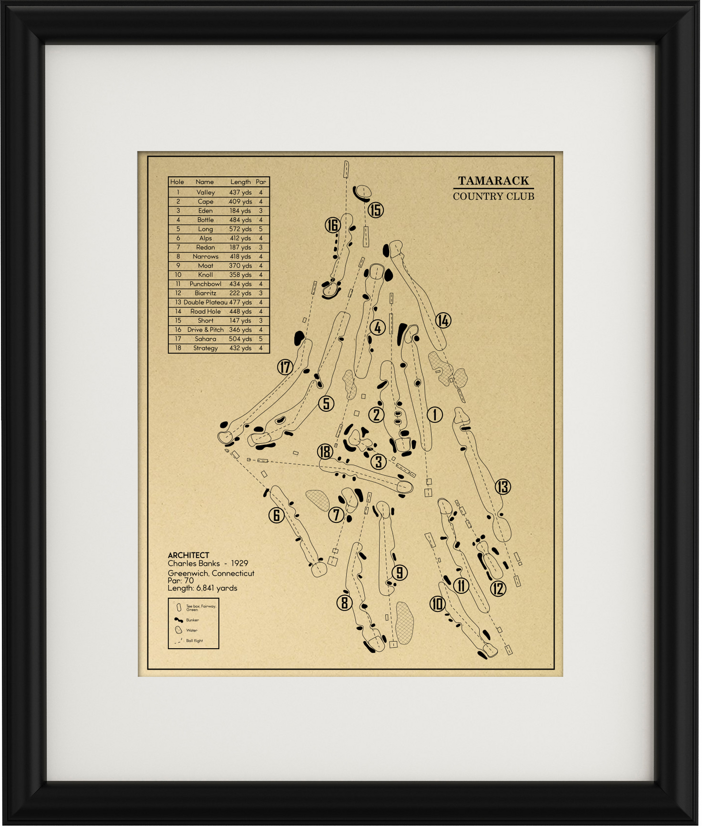 Tamarack Country Club Outline (Print)