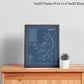 Texas Rangers Golf Club Blueprint (Print)