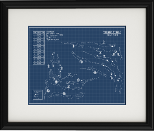 Tierra Verde Golf Club Blueprint (Print)