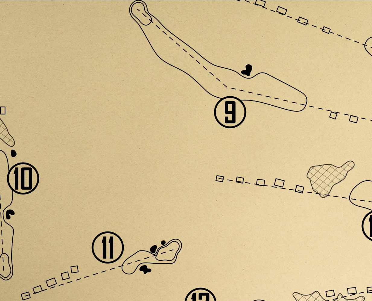 Tierra Verde Golf Club Outline (Print)