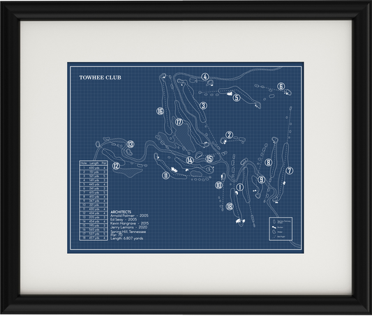 Towhee Club Blueprint (Print)