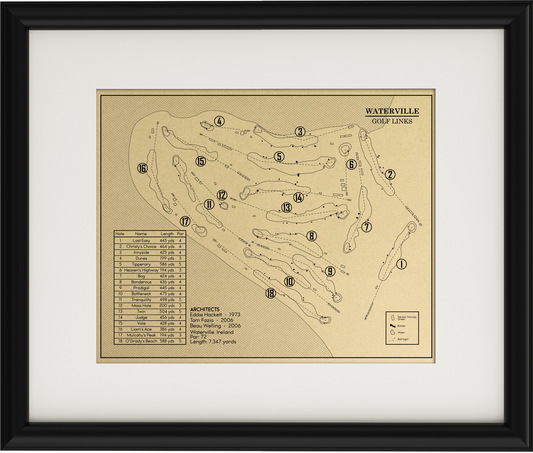 Waterville Golf Links Outline (Print)