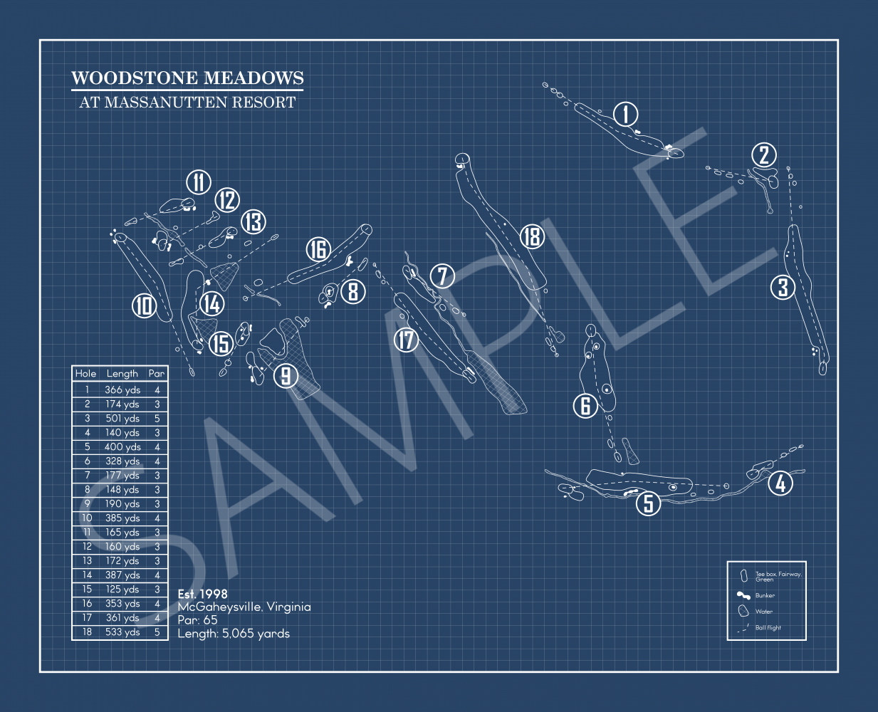 Woodstone Meadows at Massanutten Resort Blueprint (Print)