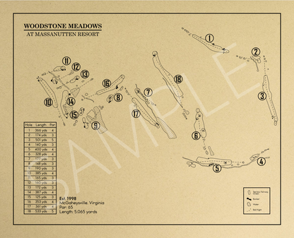 Woodstone Meadows at Massanutten Resort Outline (Print)