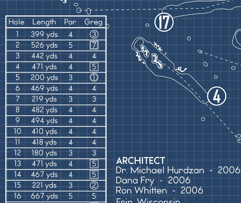 Silverado Resort Blueprint (Print)